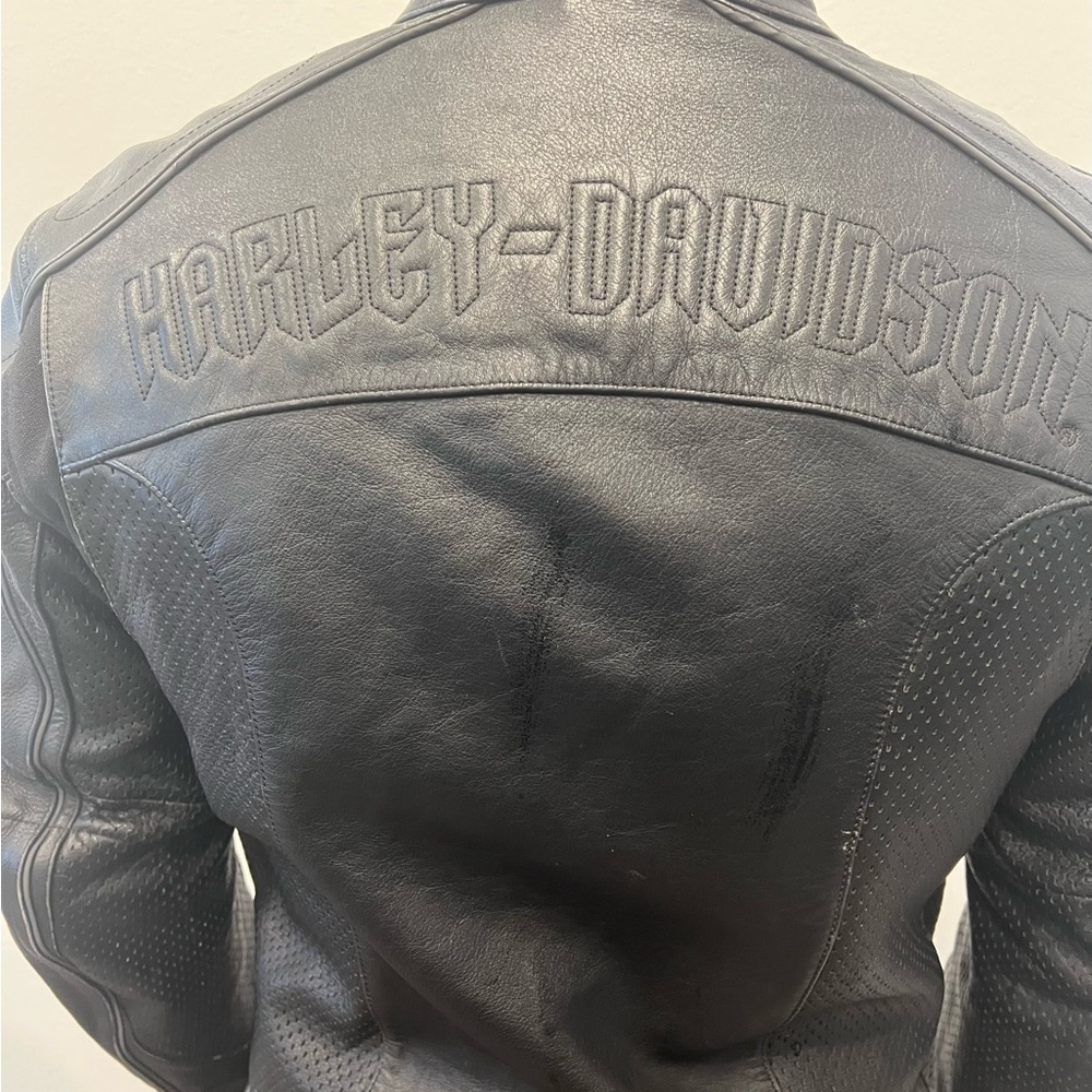 Harley-Davidson black leather jacket